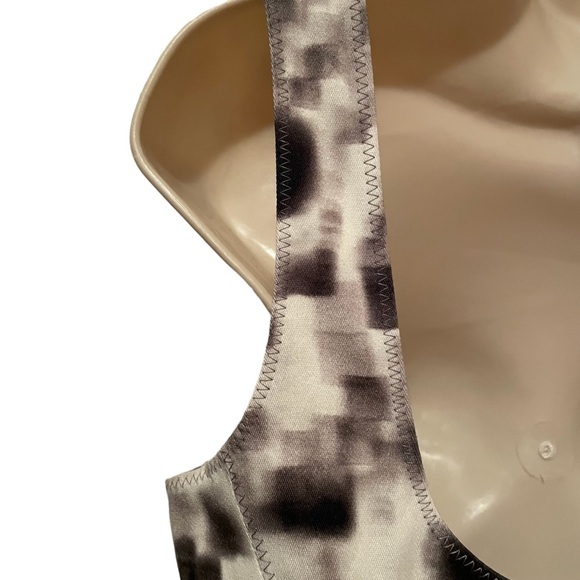 Nicole Miller Artelier Dress Tank black gray white Abstract Print Size 10 - Picture 5 of 8